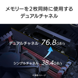 I・Oデータ DDR5 PC5-4800(PC5-38400)対応 デスクトップパソコン用メモリー(16GB) D5R4800-16G-イメージ4