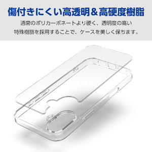 エレコム iPhone 16 Plus用ハイブリッドケース クリア PM-A24BHVCKCR-イメージ6