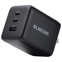 エレコム USB Power Delivery 100W AC充電器(C×2+A×1) ブラック ACDC-PD104100BK