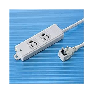 サンワサプライ 工事物件タップ（3P・2個口・1m） TAPK2L1-イメージ1