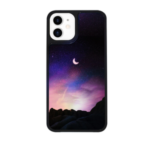 Dparks iPhone 12 mini用TWINKLE COVER ホシを数える夜 ピンク DS19766I12-イメージ1