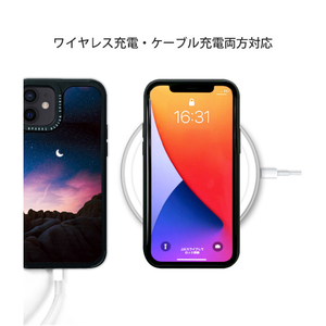 Dparks iPhone 12 mini用TWINKLE COVER ホシを数える夜 ピンク DS19766I12-イメージ11