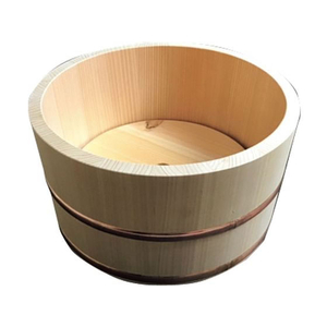 雅漆工芸 さわら 氷桶 中板付 大 300×155 FC078KY-0082300-イメージ1