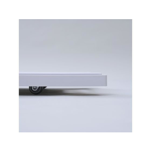 山善 超薄型 台車 W40×D27.5×H3.8cm ホワイト FC050PF-YSS-38(WH)-イメージ4