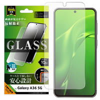 レイアウト Galaxy A36 5G用Like standard ガラスフィルム 反射防止 平面保護 硬度10H RT-GA36F/SHG