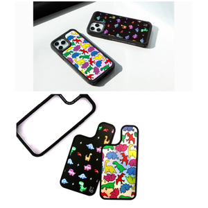 Dparks iPhone 12 mini用TWINKLE COVER ザウルスパターン DS19767I12-イメージ15