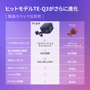 AVIOT トゥルーワイヤレスイヤホン パールホワイト TE-Q3R-WH-イメージ9