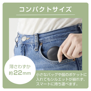 エレコム 完全ワイヤレスBluetoothヘッドフォン ブラック LBT-TWS17BK-イメージ6