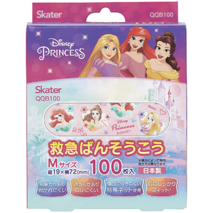 スケーター 救急ばんそうこう(M)100枚 プリンセス QQB100ﾌﾟﾘﾝｾｽ-イメージ2
