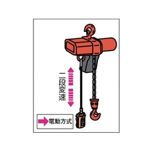 象印チェンブロック 象印/単相100V小型電気チェーンブロック 2速型 160KG・3M 0.163531525単相100V FC244HH-2421771-イメージ3