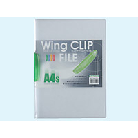 ビュートン ウィングクリップファイル A4タテ 20枚収容 ライトグリーン F815764-WCF-A4S-CLG