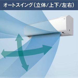 ダイキン 「工事代金別」 6畳向け 自動お掃除付き 冷暖房インバーターエアコン e angle select ATCシリーズ ホワイト ATC22ASE5-WS-イメージ11