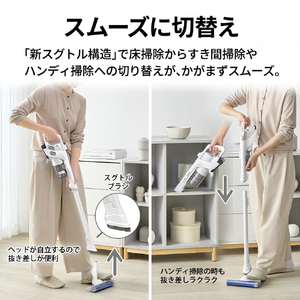 シャープ コードレススティッククリーナー RACTIVE Air ホワイト系 EC-AR50A-W-イメージ11