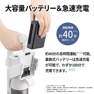 シャープ コードレススティッククリーナー RACTIVE Air ホワイト系 EC-AR50A-W-イメージ12