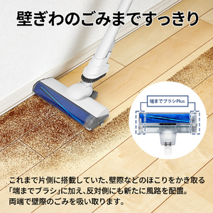シャープ コードレススティッククリーナー RACTIVE Air ホワイト系 EC-AR50A-W-イメージ7