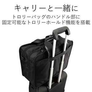 エレコム モバイルプリンタ収納キャリングバッグ ブラック BM-SE04BK-イメージ6