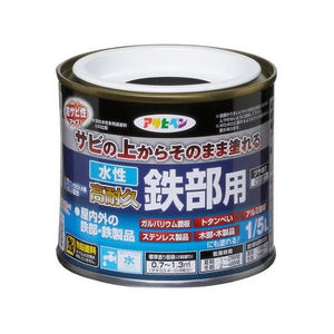 アサヒペン 水性高耐久鉄部用 1／5L 黒 FC459NV-イメージ1