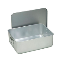 江部松商事 EBM/アルマイト プレス パン箱 蓋付 260-C 35人用 FC106LD-1282590