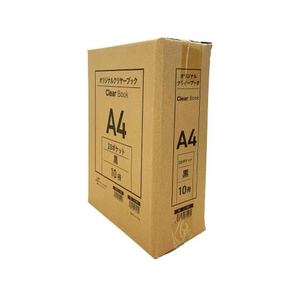 Forestway クリヤーブック エコノミー A4 20ポケット 黒 10冊 FC982NT-FRW-210478-イメージ4