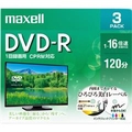 マクセル 録画用DVD-R 4．7GB 1-16倍速対応 CPRM対応 インクジェットプリンタ対応 3枚入り DRD120WPE3S