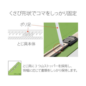 プラス PPフラットファイル A4タテ(A3二つ折り)リーフグリーンNO.125FP FCC6540-98-374NO.125FP-イメージ5