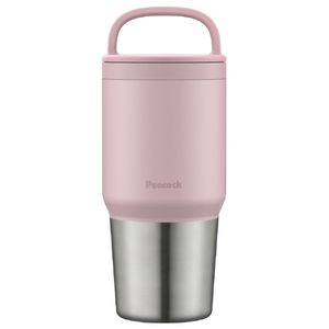ピーコック ステンレスボトル スクリューマグタイプ(0．6L) パウダーピンク AEF-60(PP)-イメージ1