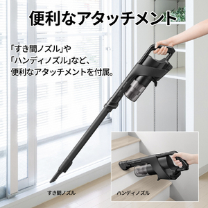 シャープ コードレススティッククリーナー RACTIVE Air ブラック系 EC-FR30A-B-イメージ11