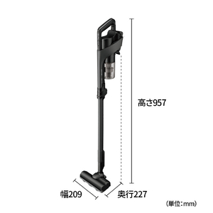 シャープ コードレススティッククリーナー RACTIVE Air ブラック系 EC-FR30A-B-イメージ3