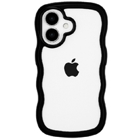 COCO　CASE iPhone 17用パステルなくねくねケース ブラック 1794-17-BLACK