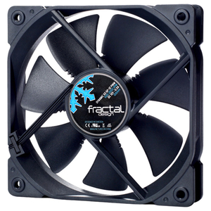 Fractal Design ケースファン Dynamic X2 GP-12 PWM ブラックブレード、ブラックフレーム、ブラックケーブル FD-FAN-DYN-X2-GP12-PWM-BK-イメージ1