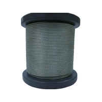 大阪コートロープ SUSワイヤロープ1.50mm 7×7 50m巻コート無 1.5188.71.50-0／+0.06 FC994FS-8195812