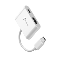 j5 create JCA152 USB-C to HDMI+PD 2in1 マルチアダプター ホワイト