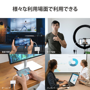 j5 create USB-C to HDMI+PD 2in1 マルチアダプター ホワイト JCA152-イメージ11