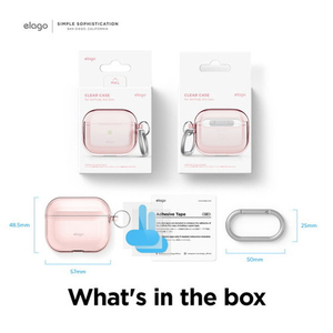 elago AirPods 3用TPUケース ラブリーピンク EL_AP3CSSCCE_PK-イメージ5