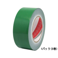 寺岡 脱塩ビ ラインテープ 50mm×50m 緑 5巻 F122116-No.365
