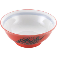 江部松商事 EBM/磁器 中華食器 赤釉筆流し 高台丼 6.8寸 FC439LX-8179740