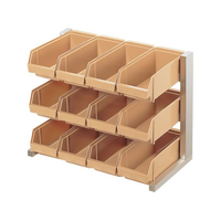 江部松商事 EBM/スペースオーガナイザー 3段4列 12ヶ入 クリア FC157KY-0101210