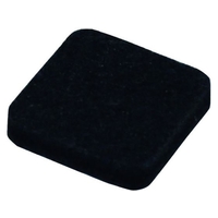 光 硬質フェルト ブラック 25×25mm LPQ-2541 FCA279B-2154272