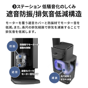 シャープ 紙パック式コードレススティッククリーナー ステーションタイプ RACTIVE Air STATION グレー系 EC-XR3-H-イメージ11