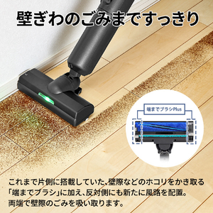 シャープ 紙パック式コードレススティッククリーナー ステーションタイプ RACTIVE Air STATION グレー系 EC-XR3-H-イメージ7