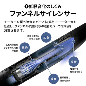 シャープ 紙パック式コードレススティッククリーナー ステーションタイプ RACTIVE Air STATION グレー系 EC-XR3-H-イメージ9