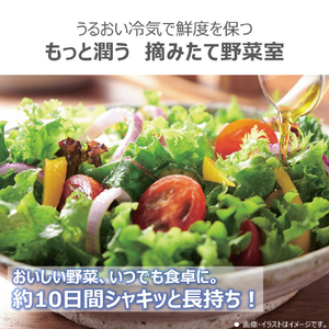 東芝 【左開き】465L 5ドア冷蔵庫 VEGETA グランホワイト GR-A470GSKL(EW)-イメージ3