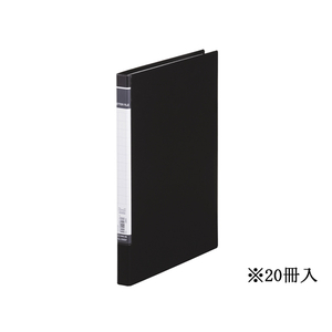キングジム レターファイルBF A4タテ とじ厚10mm 黒 20冊 1箱(20冊) F844589-358BFｸﾛ-イメージ1