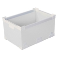 国盛化学 KUNIMORI/プラダン折畳み FNSコンテナ 40L(SWコーナー)ホワイト FC374HK-7605714