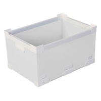 国盛化学 KUNIMORI/プラダン折畳み FNSコンテナ 40L(SWコーナー)ホワイト FC374HK-7605714