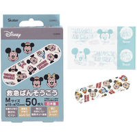 スケーター 救急ばんそうこう(M)50枚 ミッキー&フレンズ QQB50ﾐｯｷ-ﾌﾚﾝｽﾞ