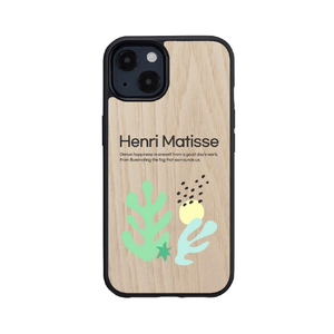 Man & Wood iPhone 13用天然木ケース HENRI MATISSE 3 I21771I13-イメージ1