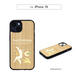 Man & Wood iPhone 13用天然木ケース HENRI MATISSE 3 I21771I13-イメージ10