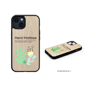 Man & Wood iPhone 13用天然木ケース HENRI MATISSE 3 I21771I13-イメージ12