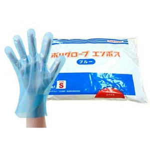 パックスタイル ポリ手袋 ブルー 袋入 S 200枚 FC978SG-00437325-イメージ1